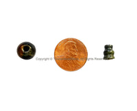 1 Set - 10mm Size Natural Tigers Eye Tibetan 3 Hole Guru Bead Set - Guru Beads - Mala Making Supplies - GB21B-1