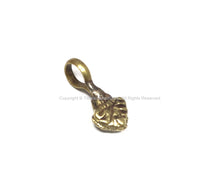 2 Counters Tibetan Brass Lotus Floral Mala Bum Counters Tibetan Mala Charms Decorative Counter - TibetanBeadStore Mala Bum Counters- T250-2