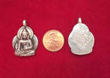 92.5 Sterling Silver Tibetan Buddha Charm Pendant - Buddha Amulet - Silver Buddha Charm - Sterling Buddha Pendant Buddhist Jewelry - SS8020