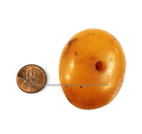 LARGE Tibetan Amber Copal Resin Bead - Ethnic Tibetan Copal Amber Resin Beads - 1 BEAD- TibetanBeadStore - A3253