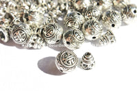 3 Sets - Light Weight Tibetan Silver 3 Hole Guru Bead Sets - Guru Beads - Mala Making Supplies - GB42-3