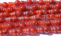 5 SETS Tibetan Dark Reddish Onyx Guru Bead Sets - Mala Making Supply - Tibetan Guru Beads - GB23-5