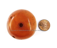 LARGE Tibetan Amber Copal Resin Bead - Ethnic Tibetan Copal Amber Resin Beads - 1 BEAD- TibetanBeadStore - A3258