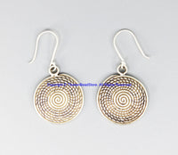 Beautiful Handmade Ethnic Tribal Silver Earrings - Handmade Real Sterling Silver Jewelry - SS8046