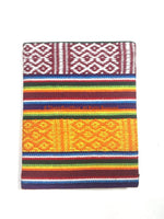 Handmade Lokta Paper Notebook with Woven Bhutanese Textile from Nepal - Small - HC136F