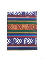 Handmade Lokta Paper Notebook with Woven Bhutanese Textile from Nepal - Small - HC136H