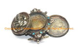 Double Compartment Nepal Tibetan Ganesha Ghau Prayer Box Pendant- Handmade Tibetan Jewelry Nepal Tibetan Pendant- Ganesh Pendant - WM7000