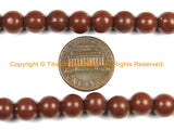 108 BEADS Brown Acrylic Resin Mala Prayer Beads with Guru Bead 7-8mm - Mala Prayer Beads - TibetanBeadStore Mala Making Supplies - PB145 - TibetanBeadStore