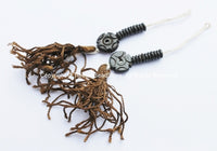 Tibetan Floral Carved Bone Mala Counter Set - Prayer Bead Mala Making Supplies - T60B