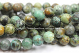 20 BEADS - 10mm Size Turquoise Beads - TibetanBeadStore Turquoise Beads - Jewelry & Beading Supplies - Round Turquoise Beads - B2882-20
