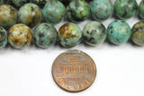 20 BEADS - 10mm Size Turquoise Beads - TibetanBeadStore Turquoise Beads - Jewelry & Beading Supplies - Round Turquoise Beads - B2882-20
