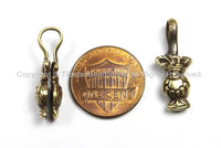 2 Counters Tibetan Antiqued Brass Treasure Vase Mala Bum Counters- Tibetan Mala Counters- TibetanBeadStore Charms Mala Bum Counters- T140-2