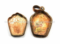 Nepalese Tibetan Kalachakra Mantra Ghau Prayer Box Amulet Pendant- Tibetan Copper Ghau- Yoga Jewelry Nepal Ghau Tibetan Amulet- WM5749B