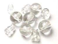 2 SETS Tibetan Himalayan Crystal Quartz Guru Bead Sets- Tibetan Crystal Quartz Guru Beads- Tibetan Guru Beads- Mala Making Supply- GB32-2