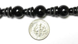 5 SETS - Tibetan Black Onyx Guru Bead Sets - Mala Making Supply - Tibetan Guru Beads - GB35-5