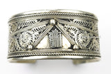 Tibetan Kalachakra Mantra Filigree Adjustable Bracelet Cuff- Unisex Cuff Tibet Cuff Nepal Cuff Filigree Cuff Boho Cuff TibetanBeadStore C112