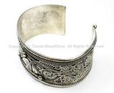 Tibetan Kalachakra Mantra Filigree Adjustable Bracelet Cuff- Unisex Cuff Tibet Cuff Nepal Cuff Filigree Cuff Boho Cuff TibetanBeadStore C112