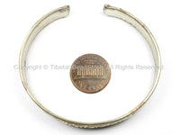 Tibetan OM Mani Mantra Mixed Metals Adjustable Bracelet Cuff- Unisex Cuff Yoga Cuff OM Mani Padme Hung Mantra Cuff- TibetanBeadStore- C118
