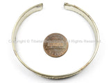 Tibetan OM Mani Mantra Mixed Metals Adjustable Bracelet Cuff- Unisex Cuff Yoga Cuff OM Mani Padme Hung Mantra Cuff- TibetanBeadStore- C118