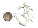 LARGE Nepal Tibetan Sanskrit Om Mantra Pendant - OM Yoga Pendant- Boho Om Pendant- Nepalese Jewelry Tibetan Jewelry TibetanBeadStore- WM5903