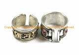 Adjustable Mantra Ring Nepalese Tibetan Ring- Mantra Ring Boho Ring Unisex Ring Nepal Tibet Ring Tibetan Jewelry by TibetanBeadStore- R231