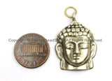 Tibetan Buddha Head Pendant - Buddha Charm- Nepalese Pendant- Nepal Tibet Brass Buddha Pendant - TibetanBeadStore Buddha Pendant- WM5906