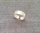 Beautiful Tribal Banded Silver Ring - Adjustable Silver Ring - Silver Band - Unisex Triple Band Silver Ring - Handmade Silver Ring - R260-8