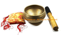 Tibetan Om Mani Mantra Hand-Hammered 7-Metals Singing Bowl - SB202