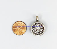 92.5 Sterling Silver & Natural Freshwater Pearl Tibetan Pendant - Handmade Ethnic Tibetan Jewelry - SS8037