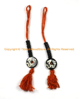 Tibetan OM Mantra Bone Mala Counters - Prayer Beads Mala Making Supplies - Buddhist Counters - Om Aum Ohm Mantra Tibetan Counters - T146
