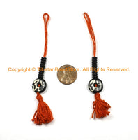 Tibetan OM Mantra Bone Mala Counters - Prayer Beads Mala Making Supplies - Buddhist Counters - Om Aum Ohm Mantra Tibetan Counters - T146